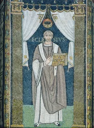 Ecclesio, ein Bischof von Ravenna (Mosaik)